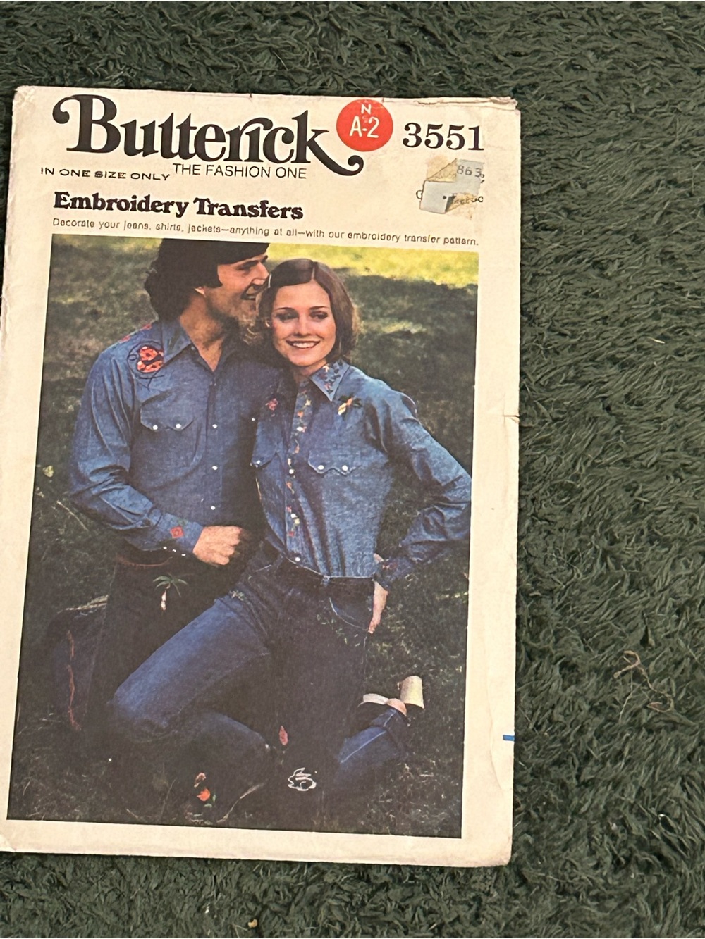 Vintage Butterick 3551 Pattern
